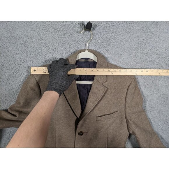 J Crew Ludlow Topcoat Mens 40R Wool & Cashmere Overcoat Long Coat - Picture 15 of 16